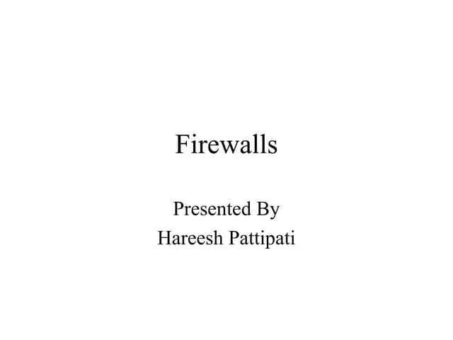 Introduction to Firewall Analytics - Interfirewall and Transfirewall.pptx