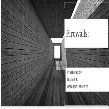 Firewalls And its types in cyber security | PPTX