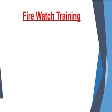 fire watch training Certificate ........ | PPTX