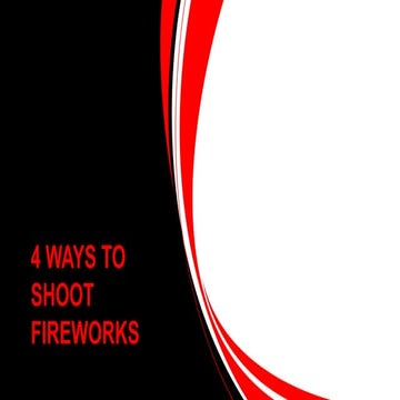 How to photograph fireworks