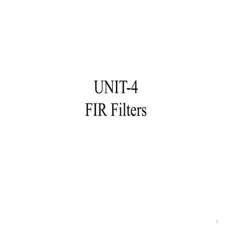 Importance of FIR filters power point.pptx