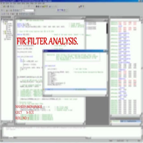 Fir filter concepts | PPTX | Technology & Computing