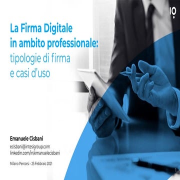 Firma digitale in ambito professionale