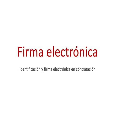 Firma electrónica