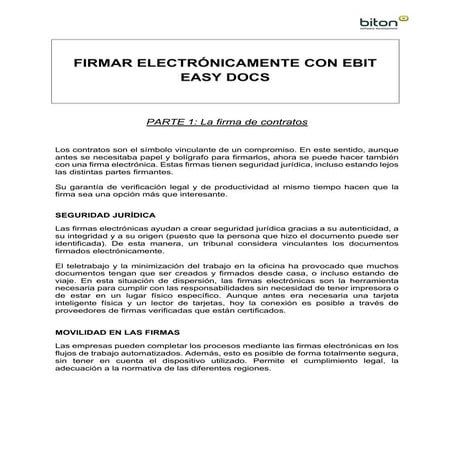 Firmar electrónicamente con eBIT Easy Docs
