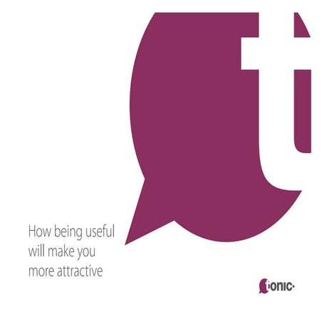 #FIRMday 15th nov 2013 tom chesterton, tonic agency   how being useful will m...