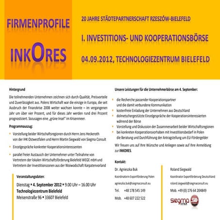 Firmenprofile inkores bielefeld 2012 stand 10.07