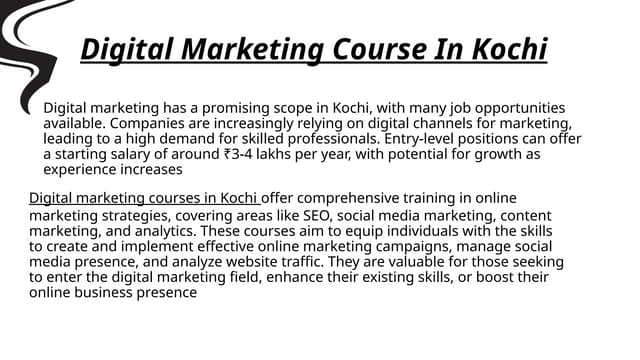 Digital Marketing Course In Kochi Ernakulam