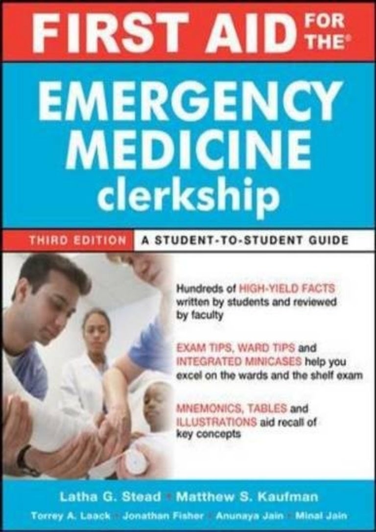 !PDF First Aid for the Emergency Medicine Clerkship, Third Edition
