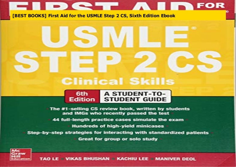 [BEST BOOKS] First Aid for the USMLE Step 2 CS, Sixth Edition Ebook
