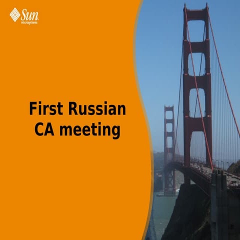 First  C A  Meeting