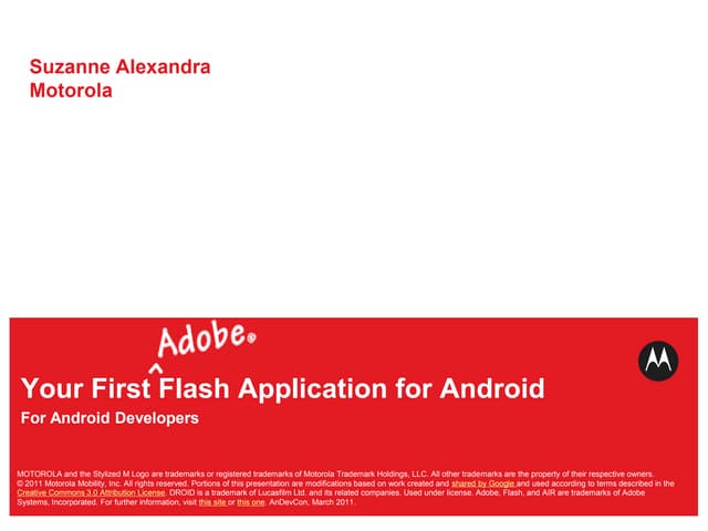 Your First Adobe Flash Application for Android