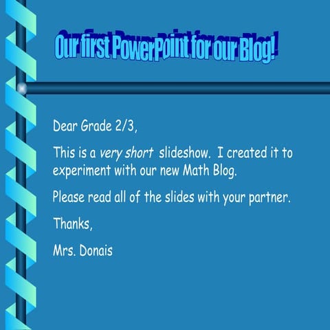 First Math PowerPoint