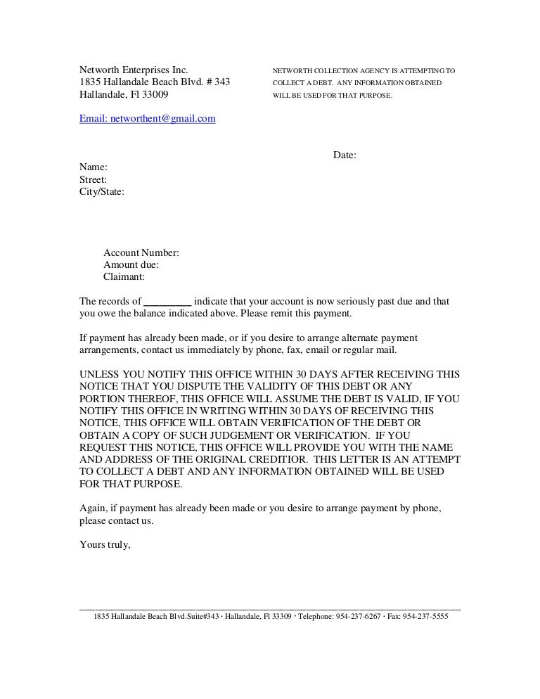 first notice