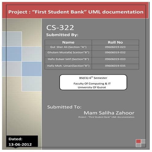 FSB project uml documentation,unified modeing language