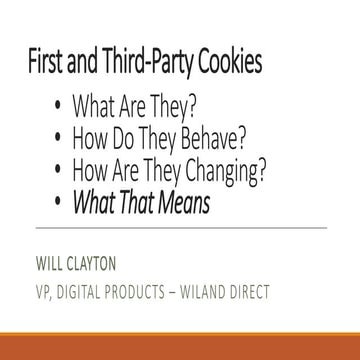 First and Third-Party Cookies