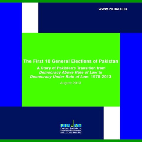 First 10 general elections of pakistan August 2013 | PDF