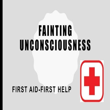 First aid(fainting)