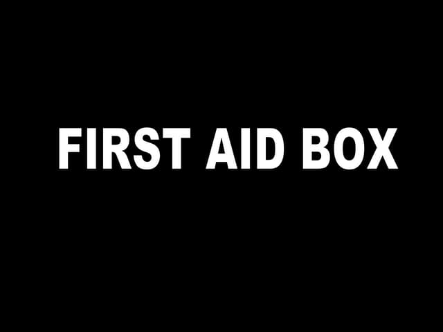 First Aid Box