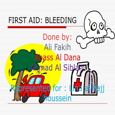 First aid bleeding 2012