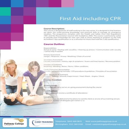 First Aid including CPR Training Courses | PDF