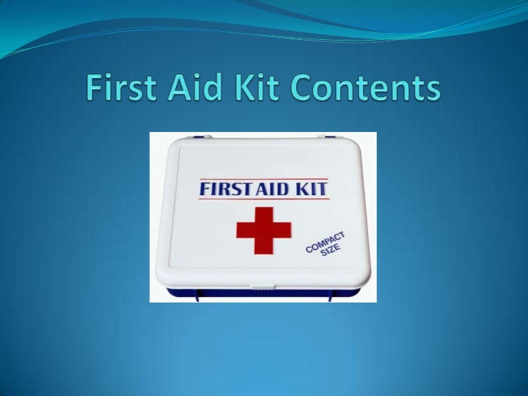 First aid kit assignment