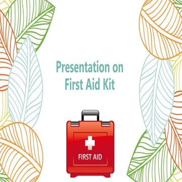 First aid kit ppt
