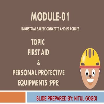 First aid & personal protective equipment(PPE) | PPTX