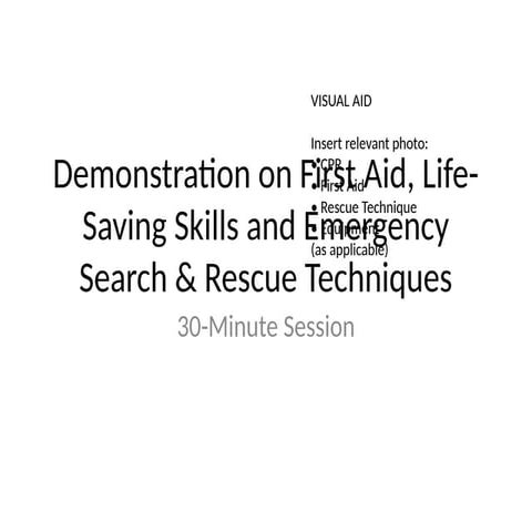 Emergency method of rescue power point Presentation | PPTX