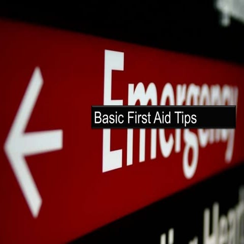 First aid tips