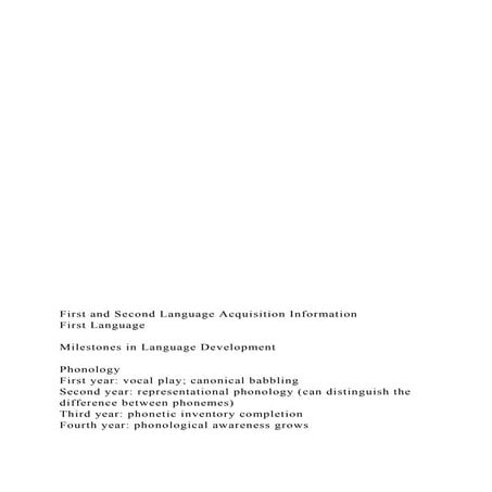 STAGES OF LANGUAGE ACQUISITION | PPTX
