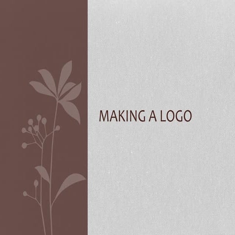 Making a logo