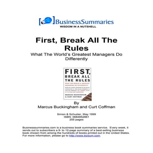 First,break alltherules biz