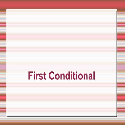 First conditional | PPT