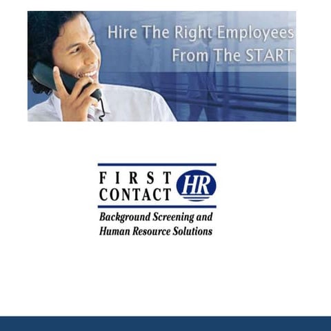 First Contact HR Overview