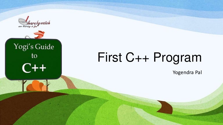 First cpp program