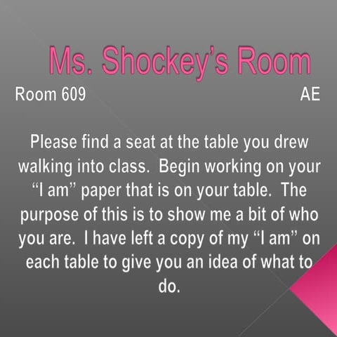 First Day of School PowerPoint