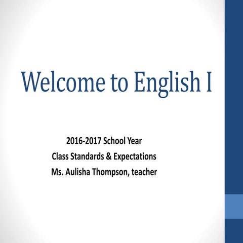 First day powerpoint