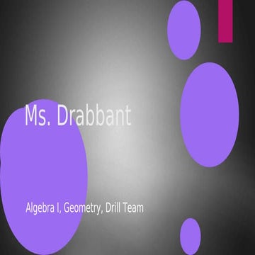 Ms.Drabbant's Class Information