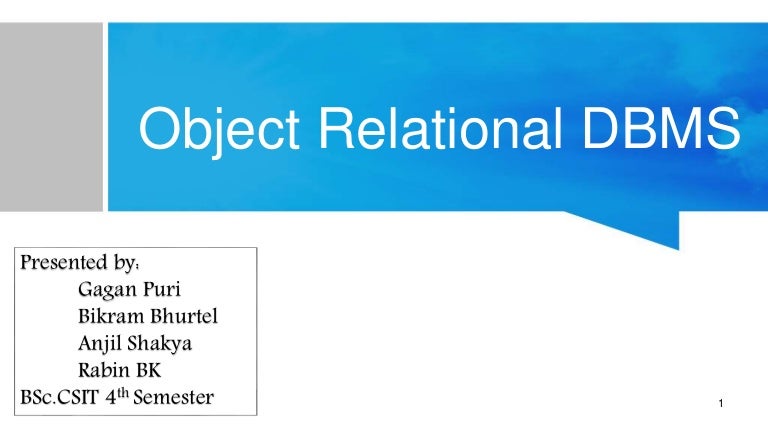 what is non relational database management system