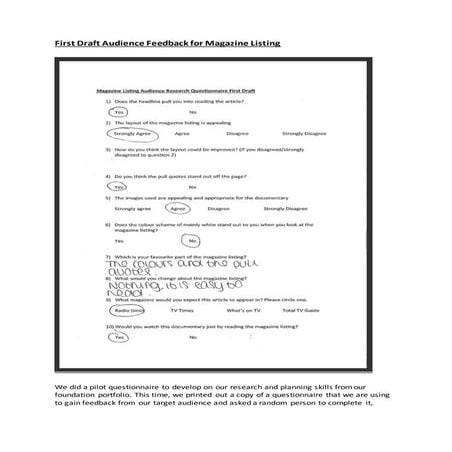Questions for focus group about documentary | DOCX