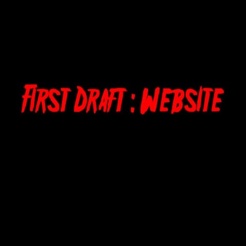 First Draft Website