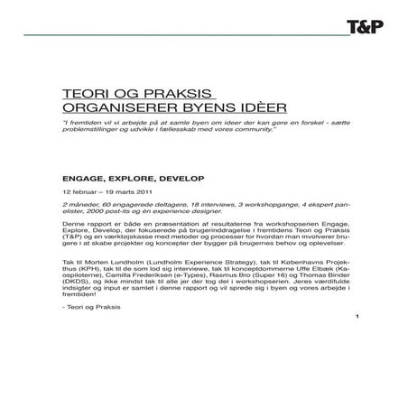 Workshop rapport - First edition