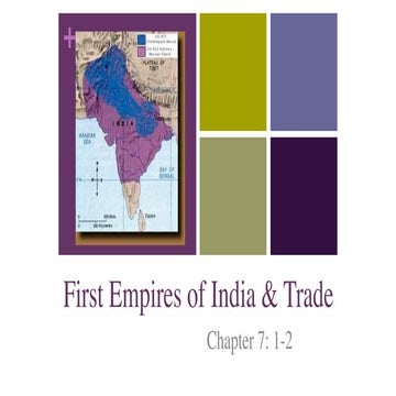 First Empires of india & Rrade of Indian Culture (2018)