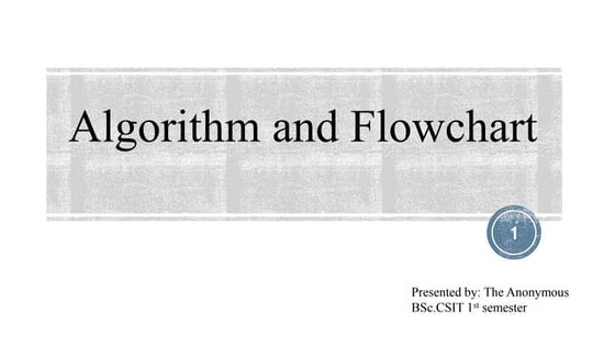 Pseudocode & flowchart examples | PPT