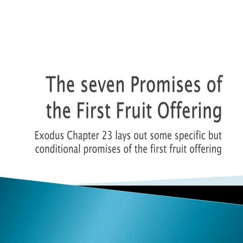 The-beauty-in-Giving-First-fruit Offerings | PPTX