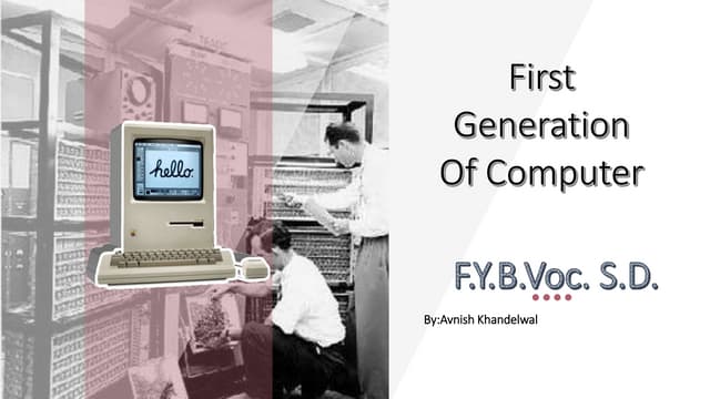 First generation of computer