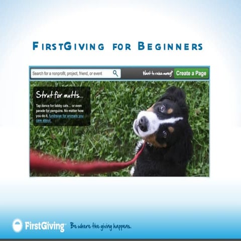 FirstGiving for Beginners_old version