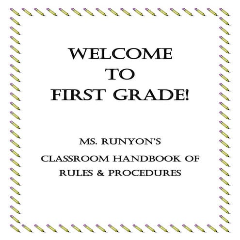 First grade handbook