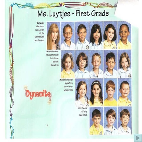 First grade highlights
